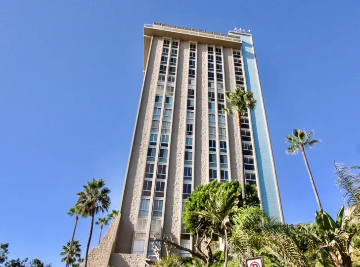 The apartment building called Marina Towers in Oceanside CA