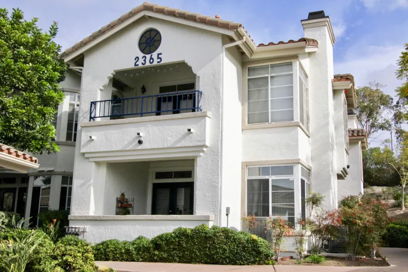 Two story beautiful home in California with well kept yard.