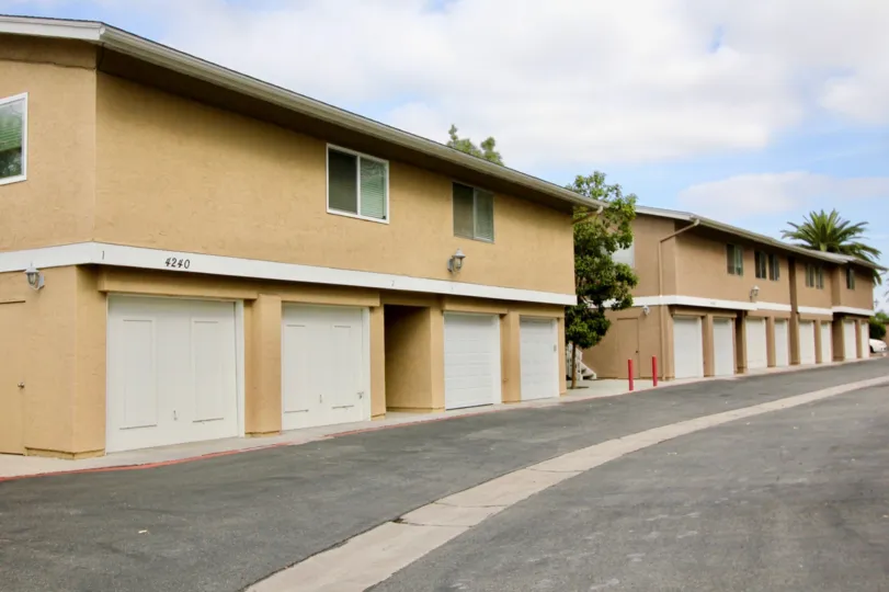 Street view of the building decorated have plants and trees in Mission View