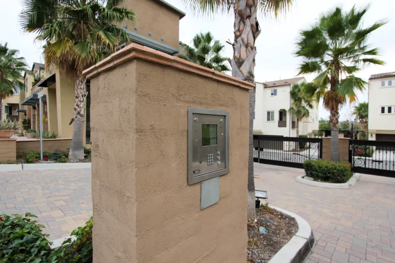 Oceanside California call box in the community of North River Village