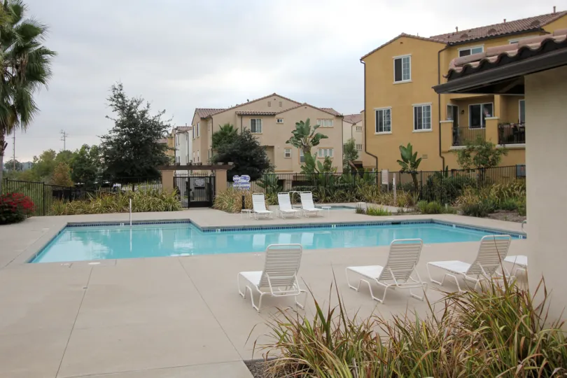 Enjoy beautifully sunny days at the pool at North River Village.