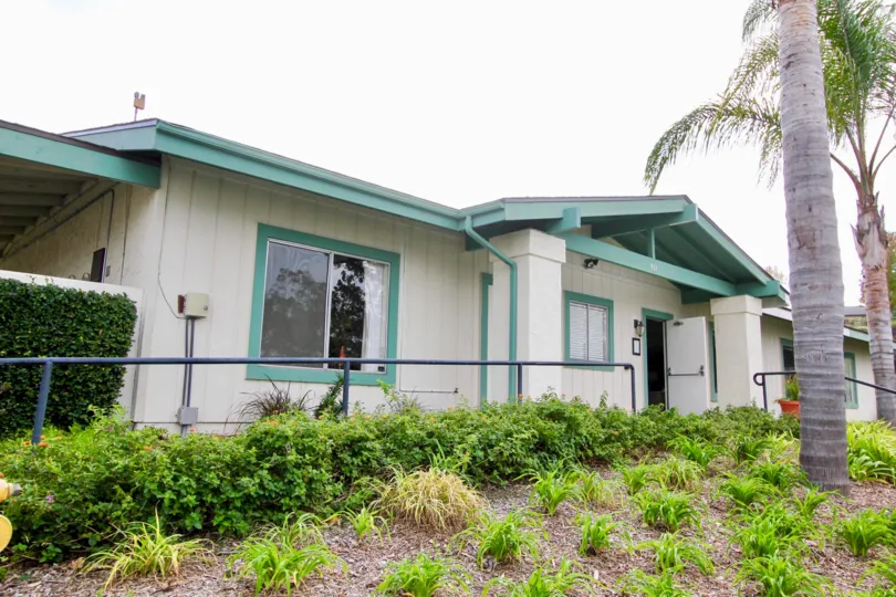 This small ranch style home is beautifully garnished with local flora