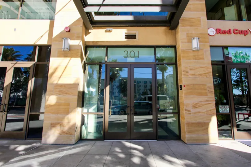 Entrance to 301 in Oceanside Terrace Oceanside California