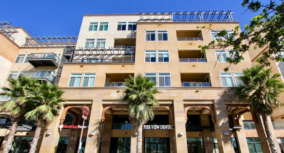 Modern looking apartments with access to food and dental amenities at Oceanside Terrace in Oceanside, CA
