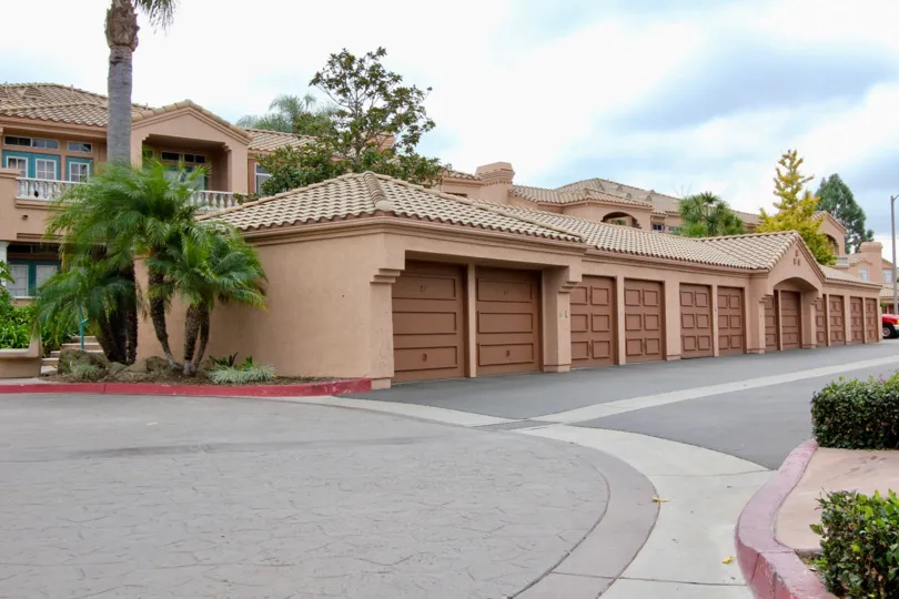 Convenience and safety of garage parking at Palmilla Del Oro.
