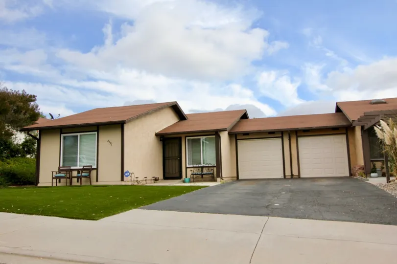 A home with a two car garage in Peacock Hills community