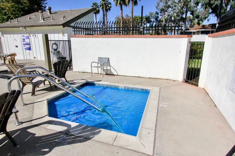 Sit by the pool and stare at the palm trees in this Oceanside town