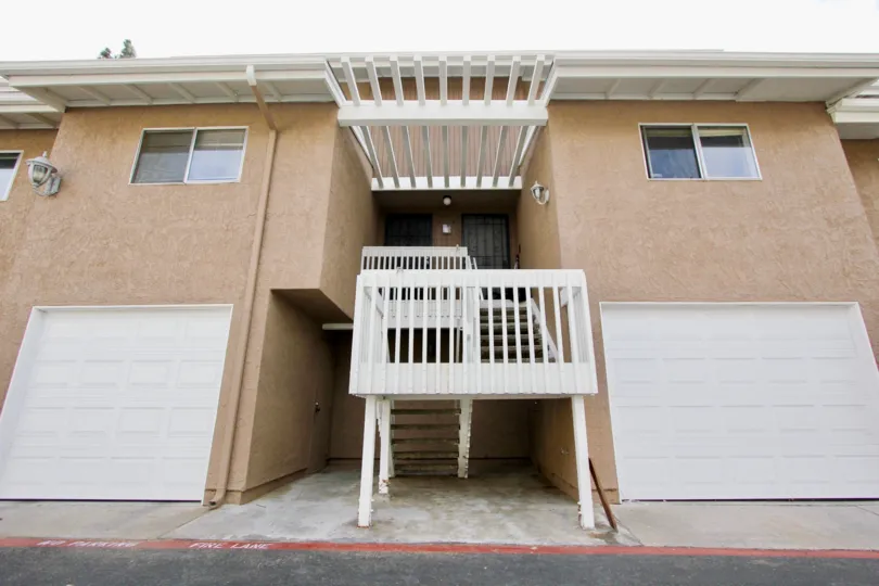 Quail Ridge Community, Oceanside, California, Garages, Back Entrance