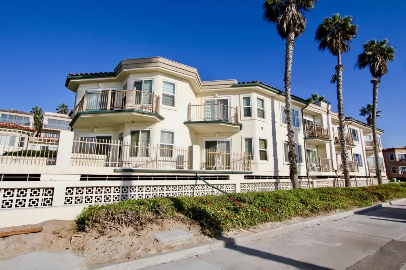 Charming facade at San Miguel in Oceanside, California.