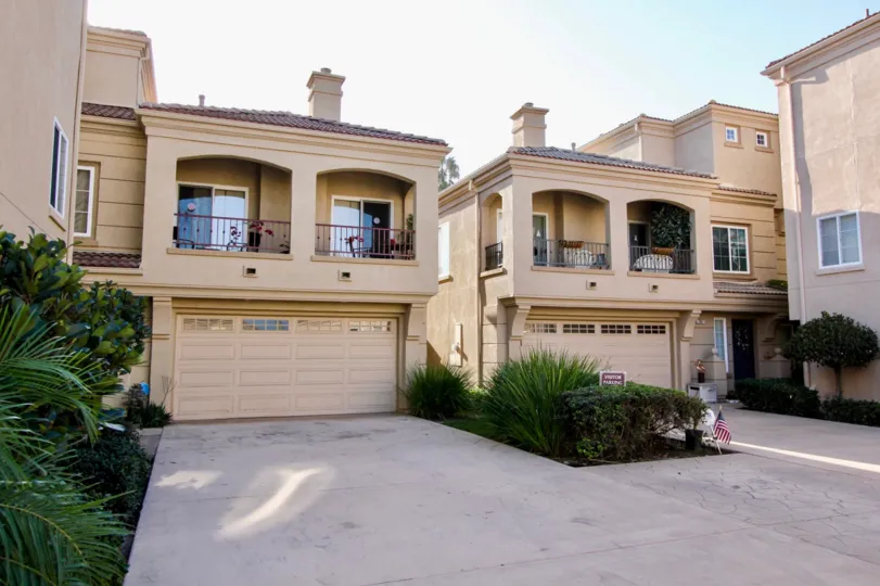 Personal Garages under balconies at Sea Breeze Cottages, Oceanside