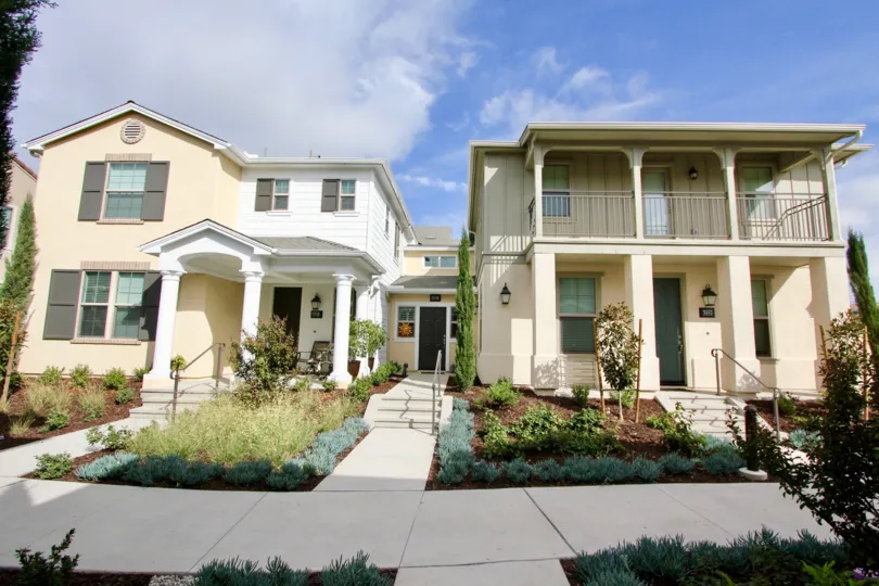 Landscaped entrances to St Cloud at Ocean Ranch community in Oceanside, CA