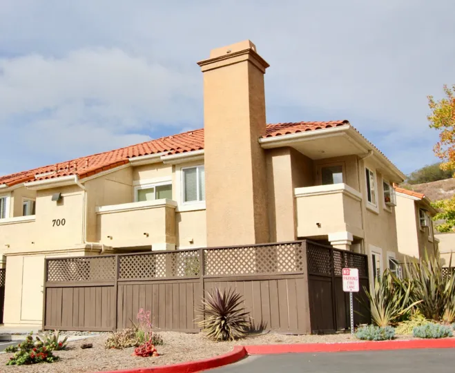 The Bluffs community on a cloudy day in Oceanside, California