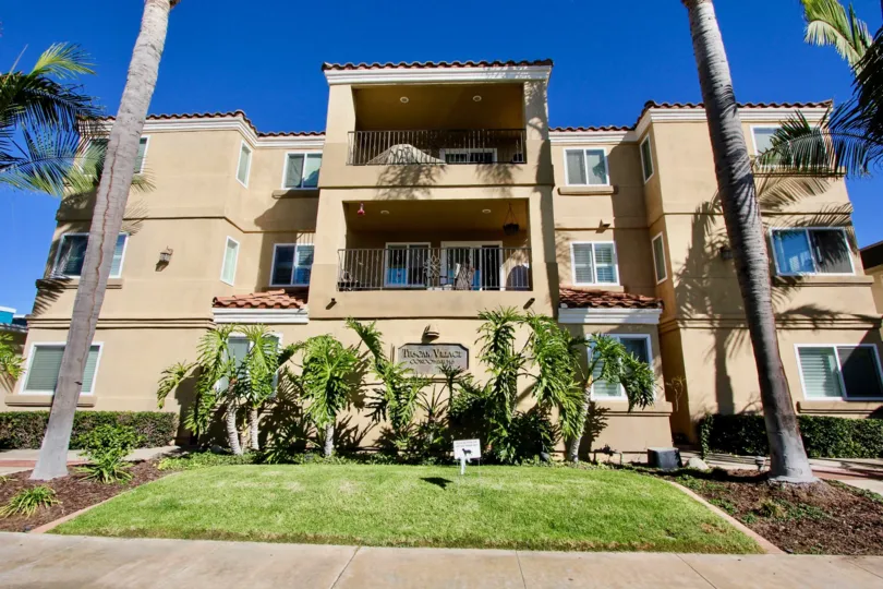 The Tuscan Village Condos are clay condos in Oceanside, California.