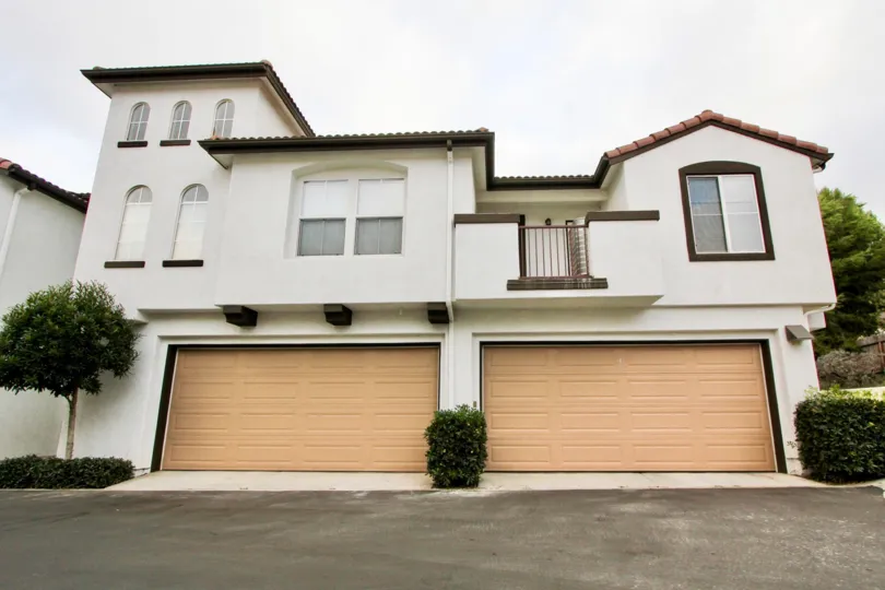 Tucked under garages and plenty of windows at Vista Monte in Oceanside, California.