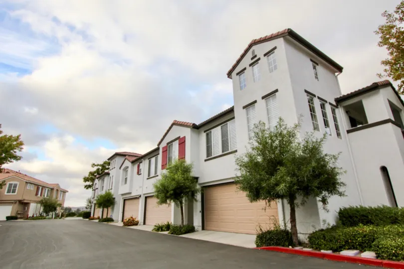 street view of vista monte in oceanside california, garage view