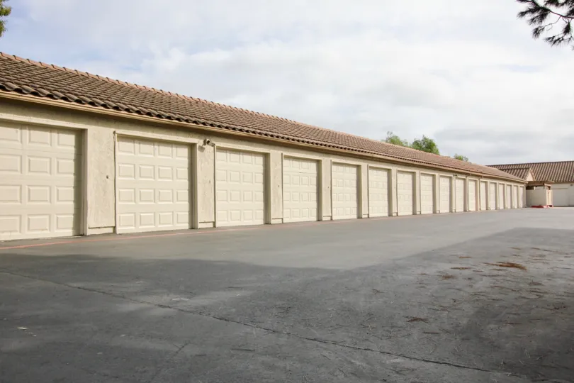 A closed garage or storage warehouse in Vista Way Village