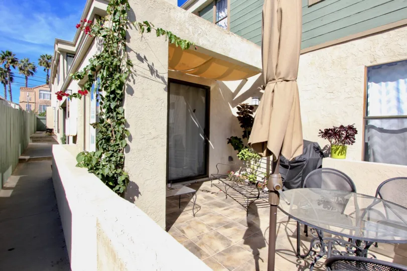 Relax at the end of the day on your private patio at 1076 Opal.