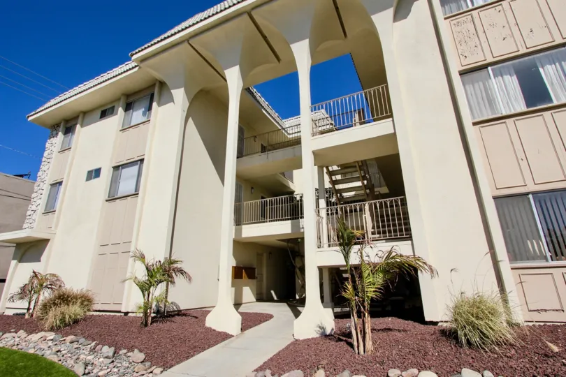 Front view of Camelot community residence, Pacific Beach, CA