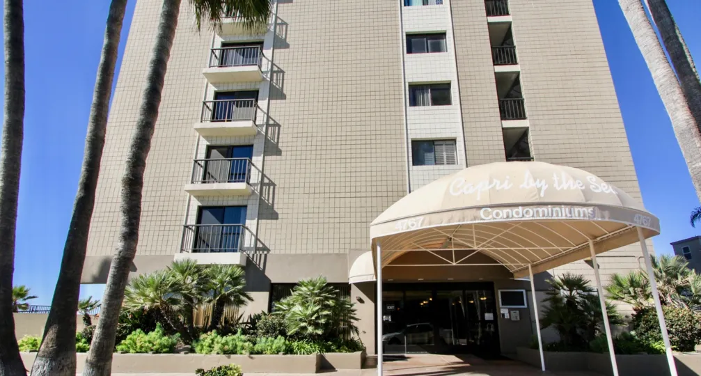 Hotel like Capri by the Sea community in Pacific Beach California.