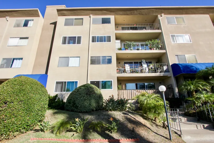 Community of Casa Thomas with it grand communal style apartment at the Pacific Beach, California