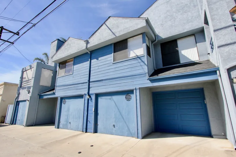 Front garage view of Chalcedony Six community building, Chalcedony Six, CA