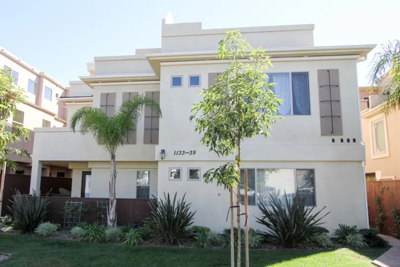 A two story unit of Felspar Townhomes in Pacific Beach