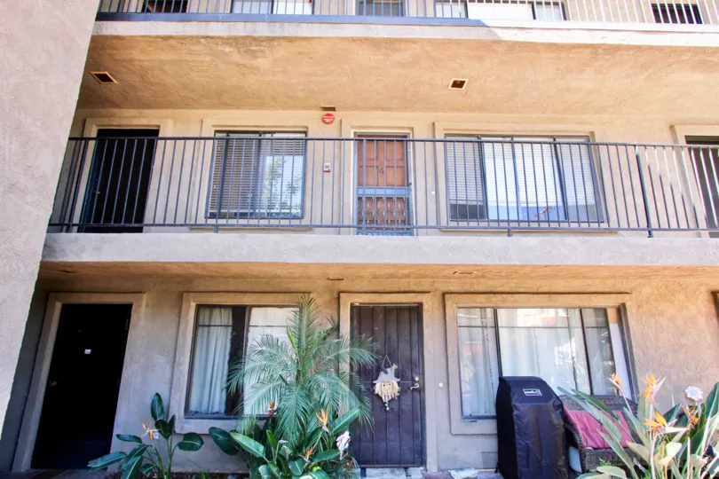 A lovely view of the porch settings that are at the Mission Bay Shores Community of California
