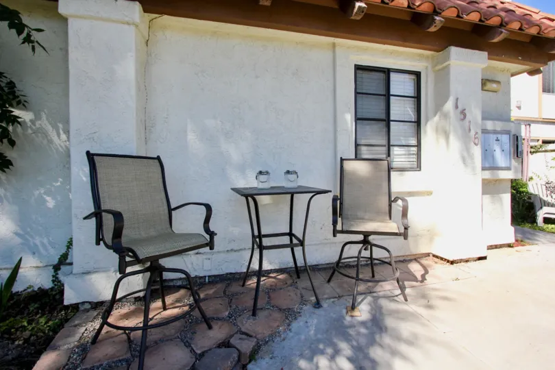 A Bright sunny day with Recreational sitout place in front of house in Missouri Villas of Pacific Beach