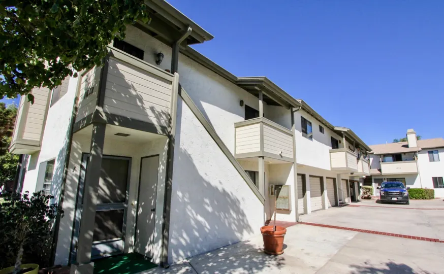 Majestic Edifice and it's driveway at Oliver Villas at the Pacific Beach, California