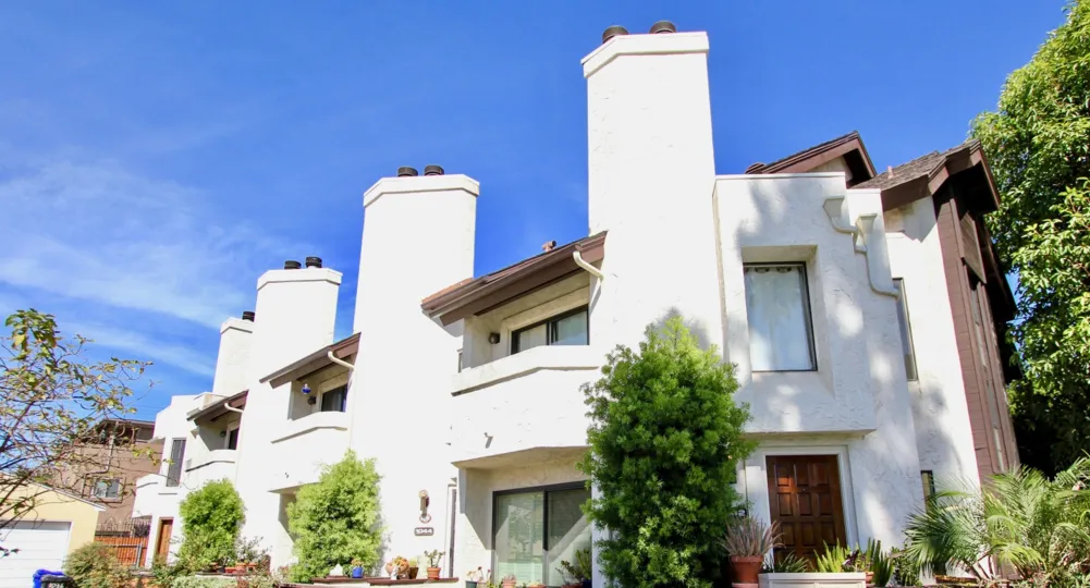 Curb appeal at Opal Townhomes in Pacific Beach, California.