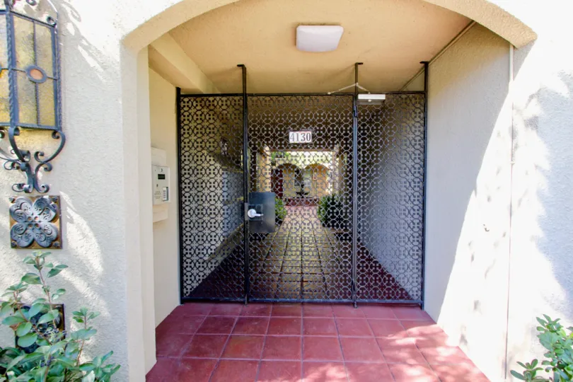 Portofino Entry with Security Gate and Call Box Pacific Beach California