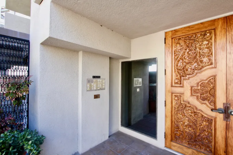 Beautiful colorful doors in the Santa Susanna community