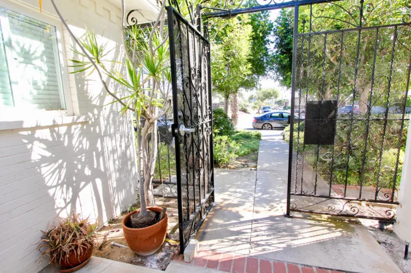 A beautiful view of a front yard in Pacific Beach, California