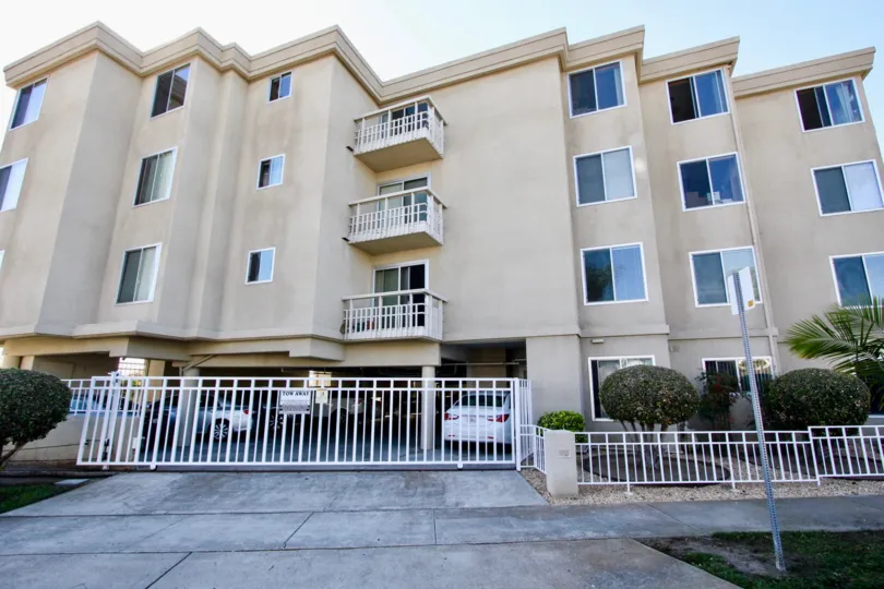 A sunny day in the area of The Shores at Crown Resort, ourside, fence, balcony,. high rise