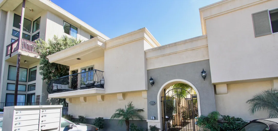 Thomas Avenue Condominiums Gated Entryway Pacific Beach California