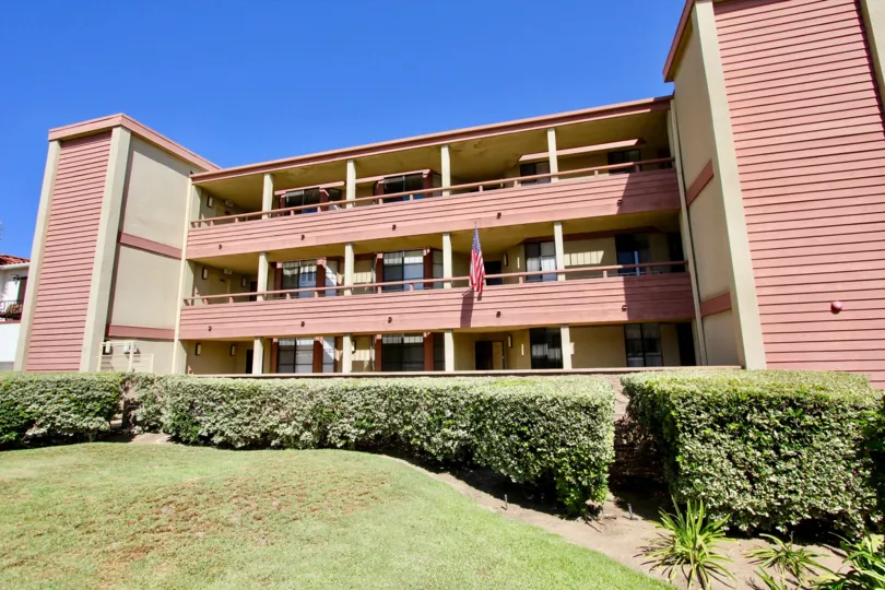 THE APARTMENT IN THE Addison STREET WITH THE TWO FLOORS, LAWN, PLANTS, NATIONAL FLAG.