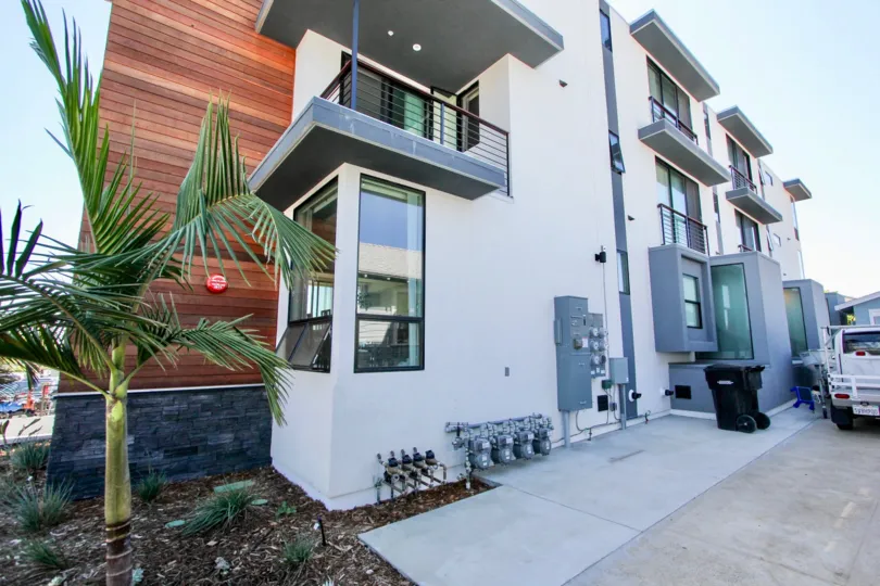 two story duplex in the carleton community featuring modern construction