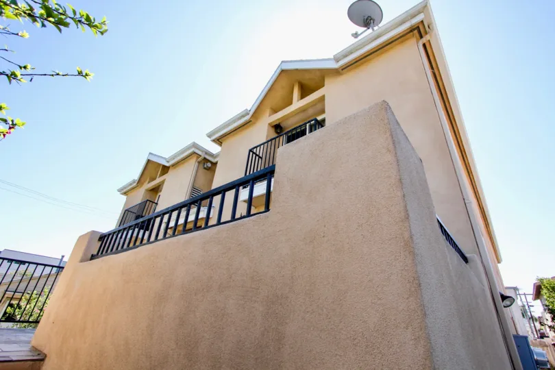 Balconies with metal fence at Keats Condos, Point Loma