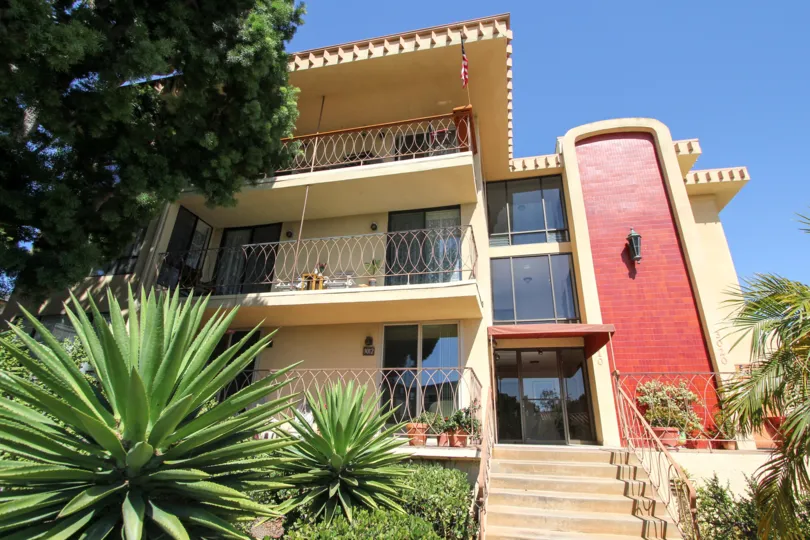 A lovely building bursting with Western culture sits in the California sun