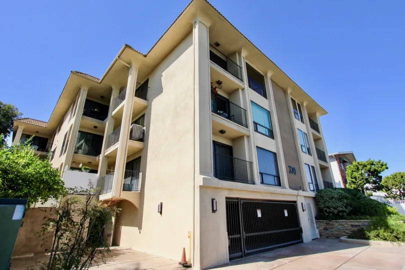 A three level condominium La Playa Towers in Point Loma CA