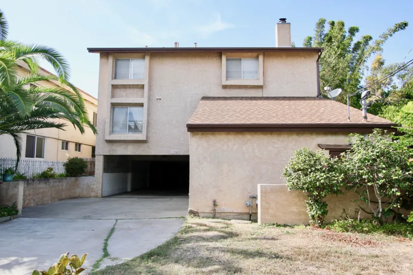 A two-storey house in the Locust Street Condos community.