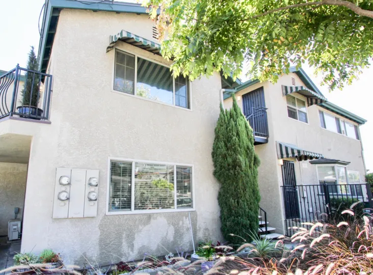 beautiful apartment homes and trees at oliphant condos