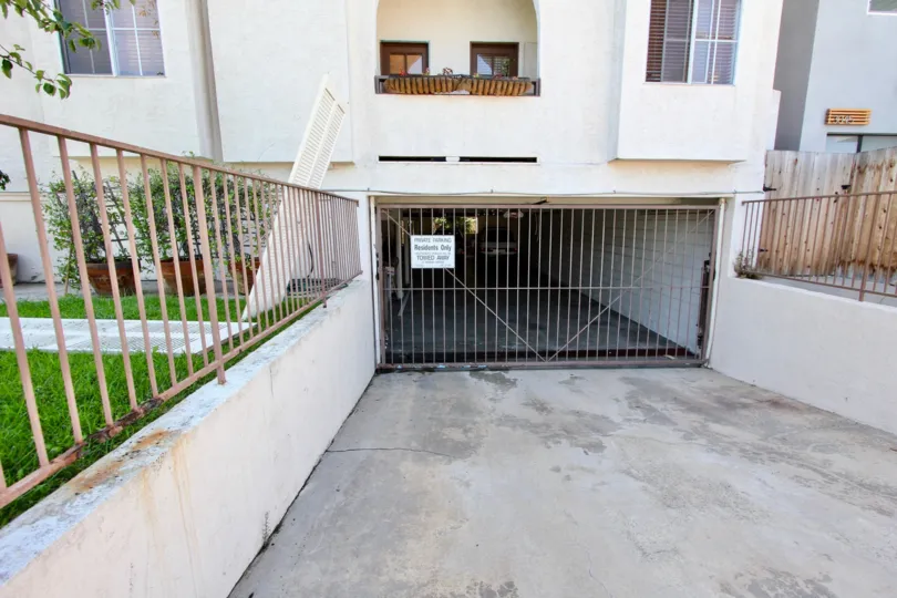 California Point Loma Primrose Villas Underground Parking Garage