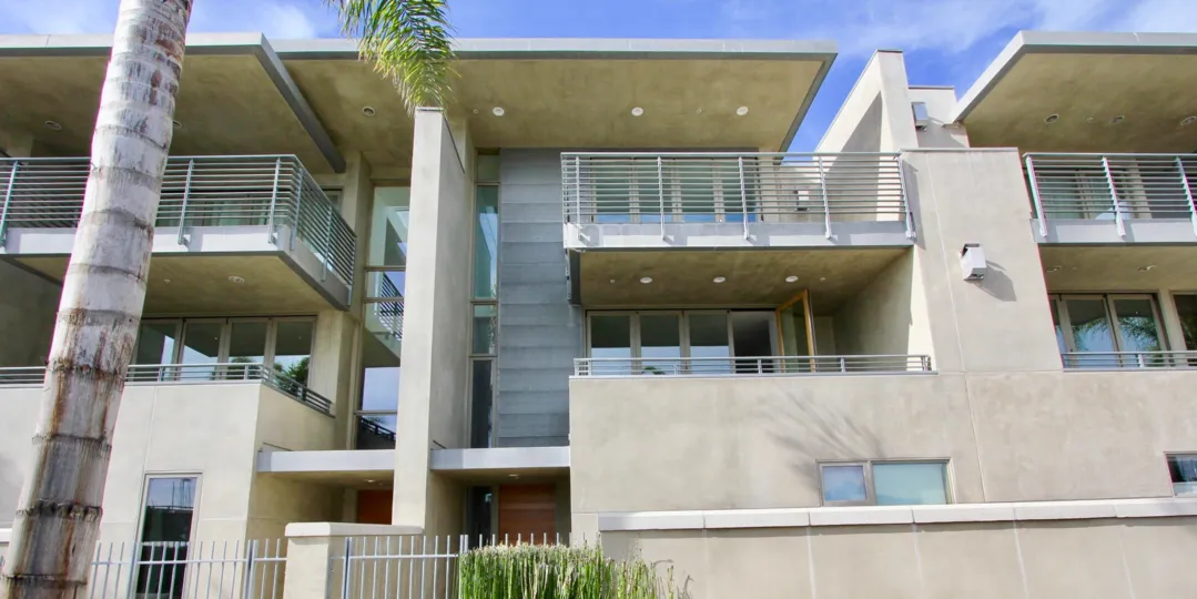 blue sky and big modern design house in Seven on Anchorage Lane