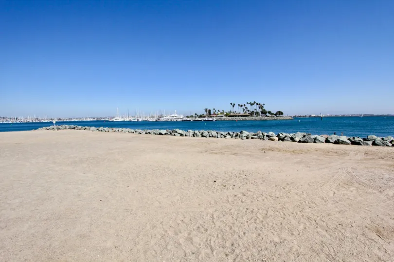 Gorgeous unobstructed ocean view from private beach with views of the marina and harbour from Vista Del Bahia