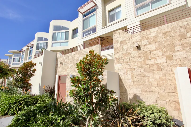 Point Loma Front view of Waterpoint Complex. Beautiful floral arrangment