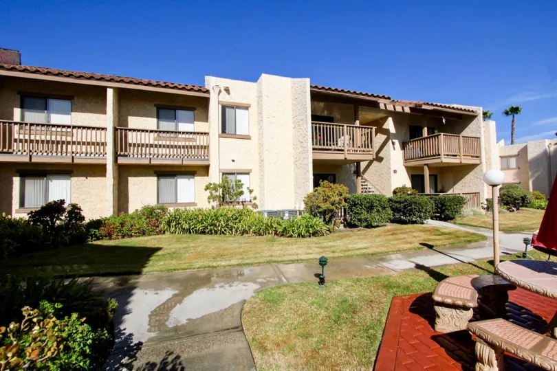Clear skies in Bernardo terrace and clean garden scenes.