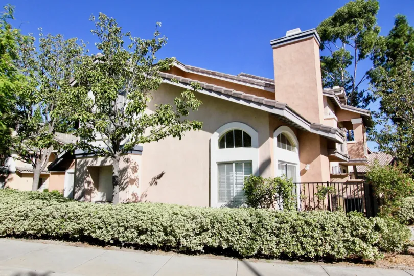 Collage, City: Rancho Bernardo, nice backyard with beautiful fencing and plants