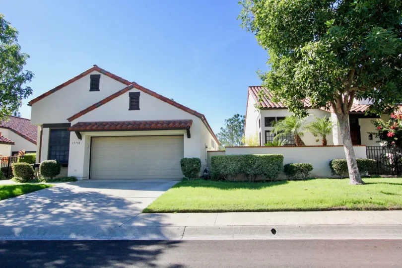 Residential housing with garage and yard at Eastview in Rancho Bernardo CA