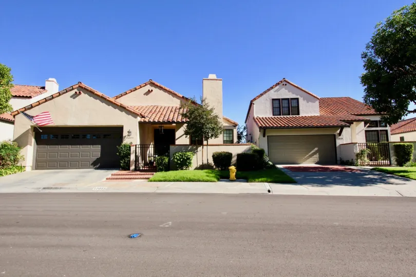 In Eastview road, has two villas with a car parking facility and trees